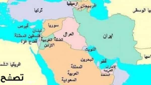 الخريطة السياسية لدول الخليج العربي