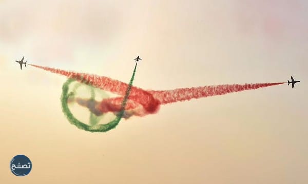 العروض الجوية في اليوم الوطني الرياض
