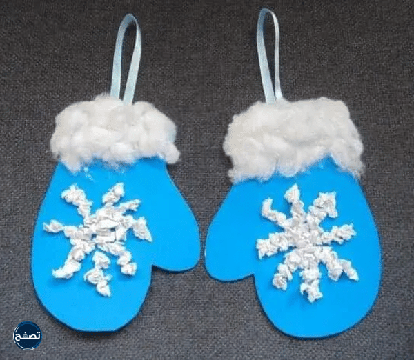 اشغال فنية ملابس الشتاء لرياض الأطفال