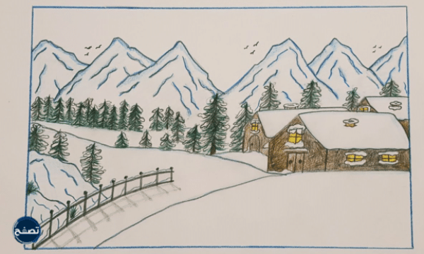 رسومات عن فصل الشتاء