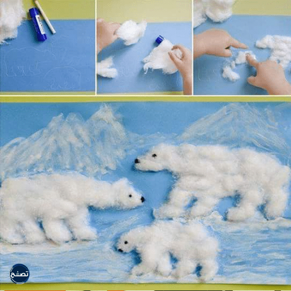 مجسم حيوانات فصل الشتاء للأطفال