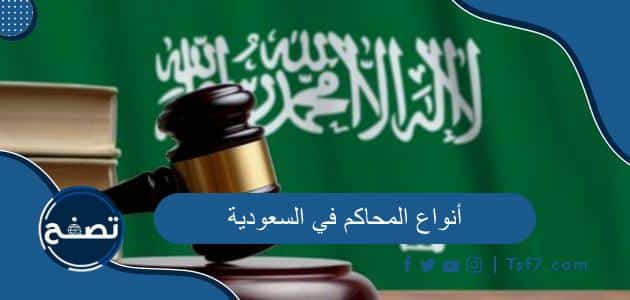 ما هي أنواع المحاكم في السعودية وما هي اختصاصاتها