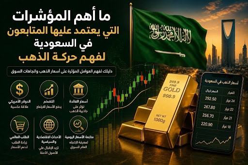ما أهم المؤشرات التي يعتمد عليها المتابعون في السعودية لفهم حركة الذهب 